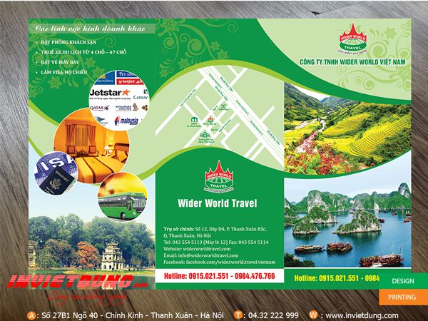 Mẫu tờ rơi quảng cáo tour du lịch đẹp